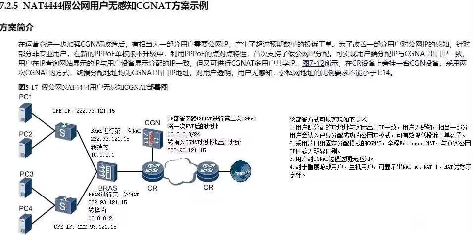 运营商分配假公网IP