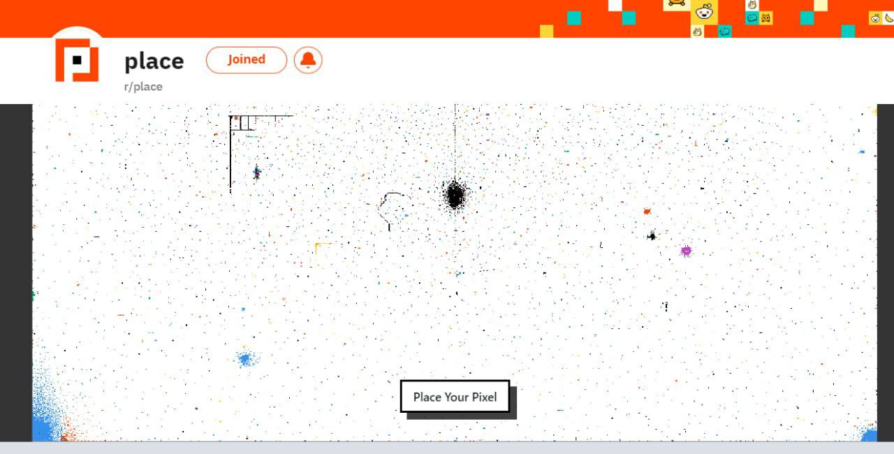 r/place的社交网站 Reddit上合作项目