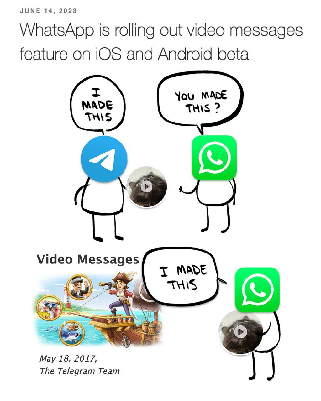 WhatsApp测试视频消息功能