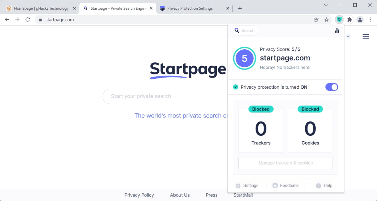 Startpage推出隐私保护浏览器扩展