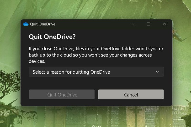 微软强制用户填写调查原因不能退出OneDrive