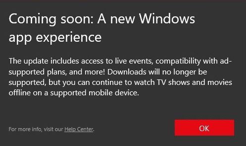 Netflix推出全新Windows应用