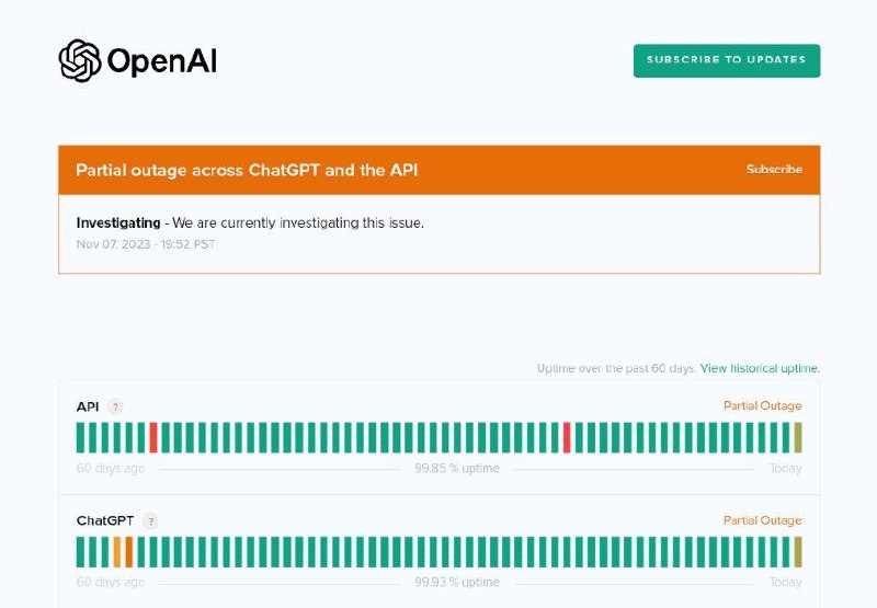 OpenAI 平台遇到技术问题